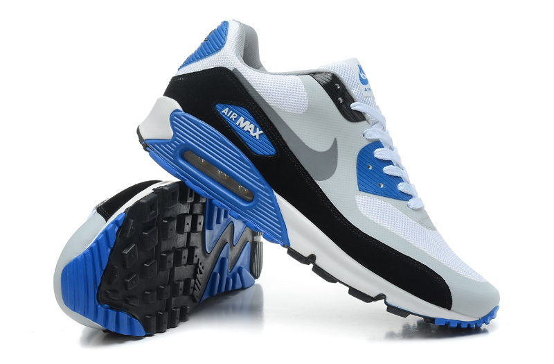 New Men\'S Nike Air Max Black/White/Blue/Gary